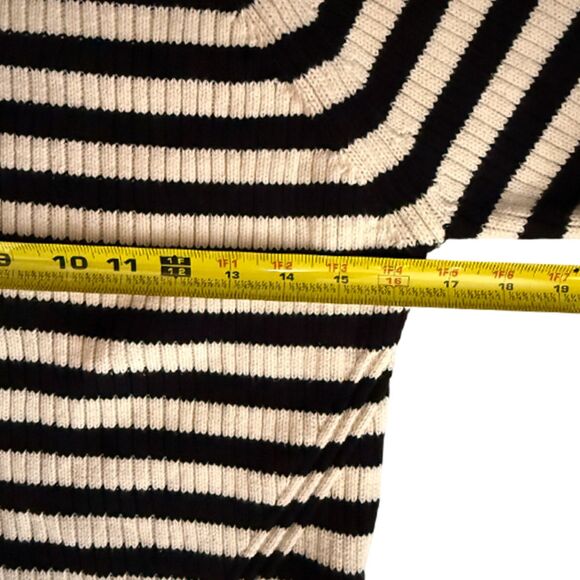 Scotch & Soda Black/Ivory Striped Sweater - Size S - Picture 9 of 10